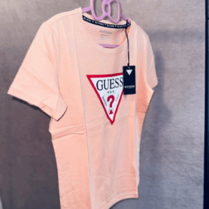 GUESS dámské logo tričko – organická bavlna