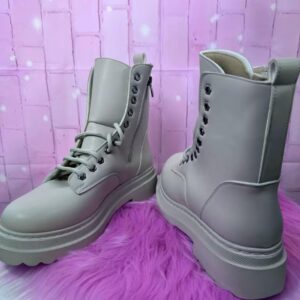 Béžové dámské polokozačky